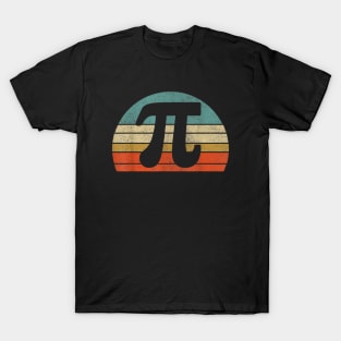 Retro Vintage Pi 3.14 First 2,000 Digits of Pi Math gifts for Pi Day T-Shirt